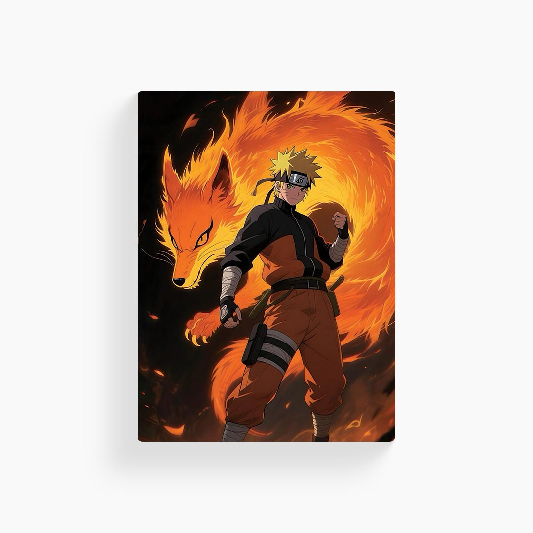Naruto Nine-Tailed Fox Metal Poster