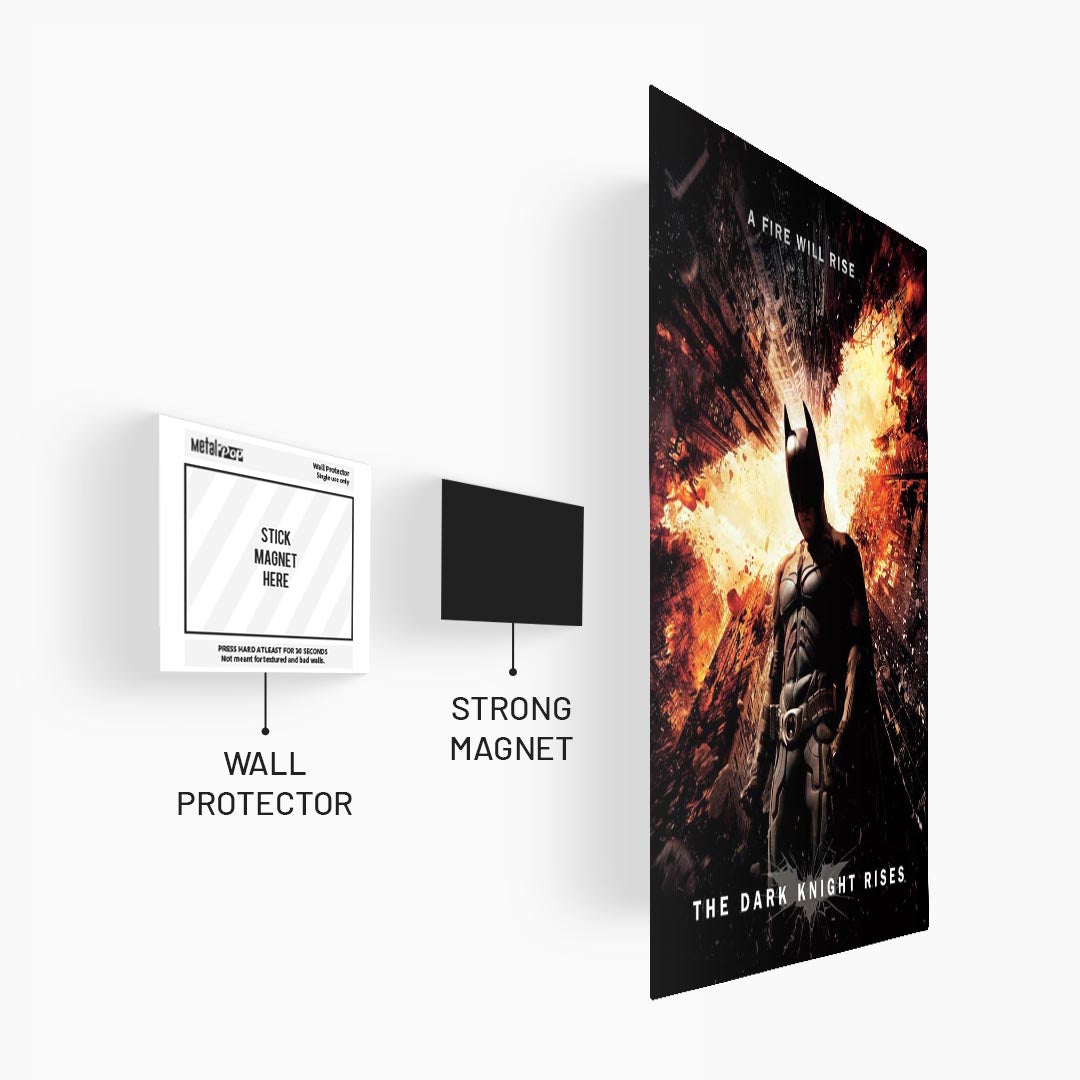The Dark Knight Rises- Batman Metal Poster