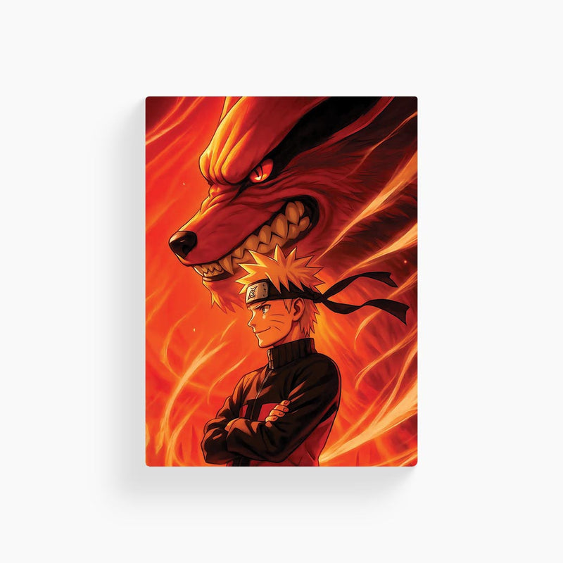 Naruto & Kurama Metal Poster