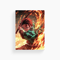 Tanjiro Sun Breathing Demon Slayer Metal Posters