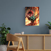 Tanjiro Sun Breathing Demon Slayer Metal Posters