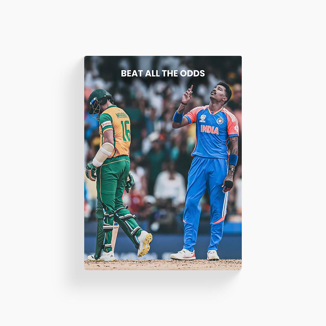 Hardik Pandya Motivational Cricket Poster