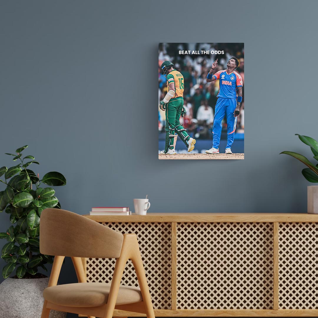 Hardik Pandya Motivational Cricket Poster