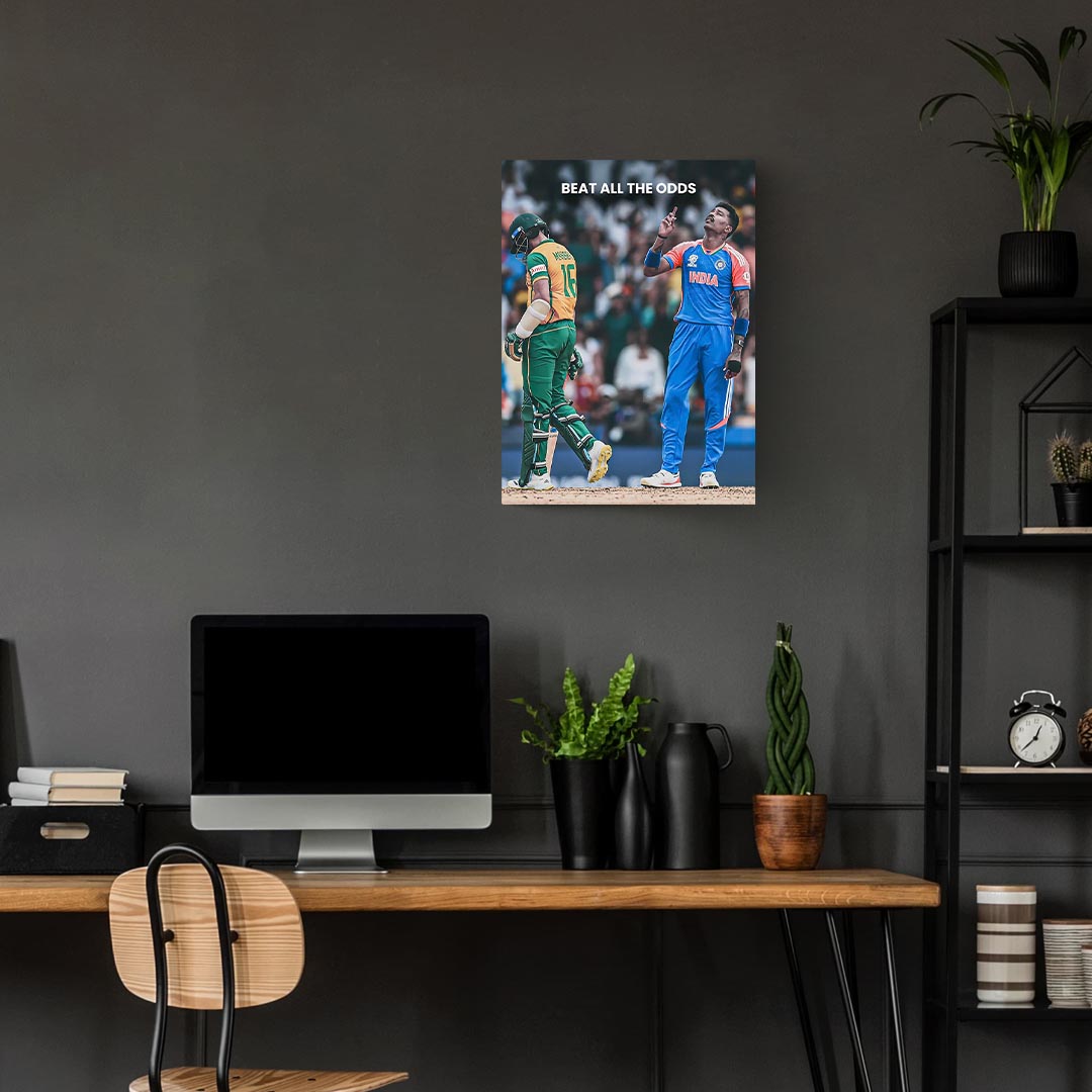 Hardik Pandya Motivational Cricket Poster