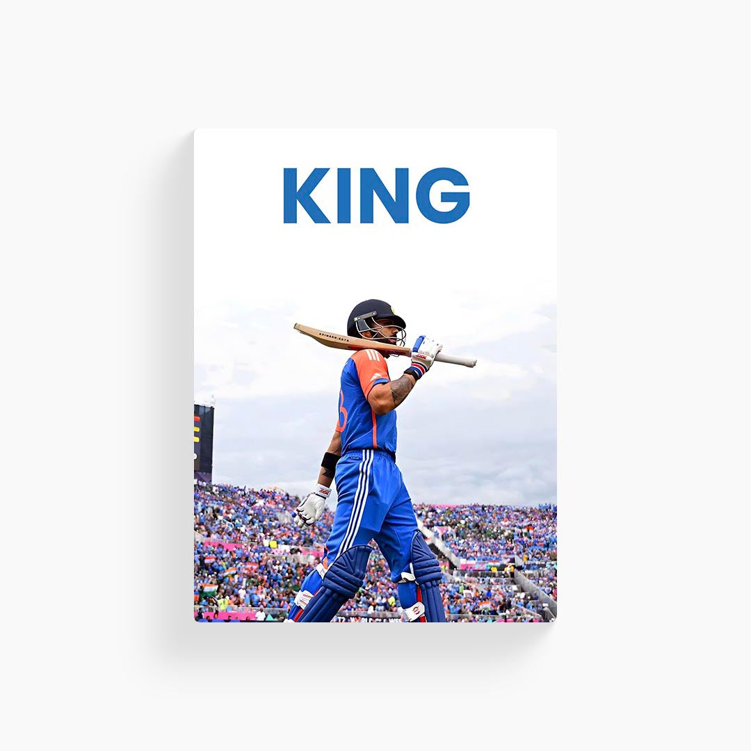 King - Virat Kohli Cricket Poster