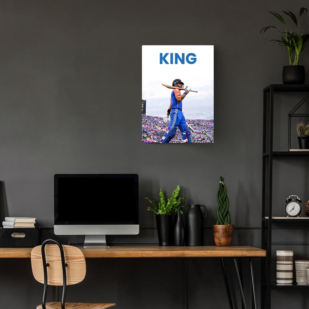 King - Virat Kohli Cricket Poster
