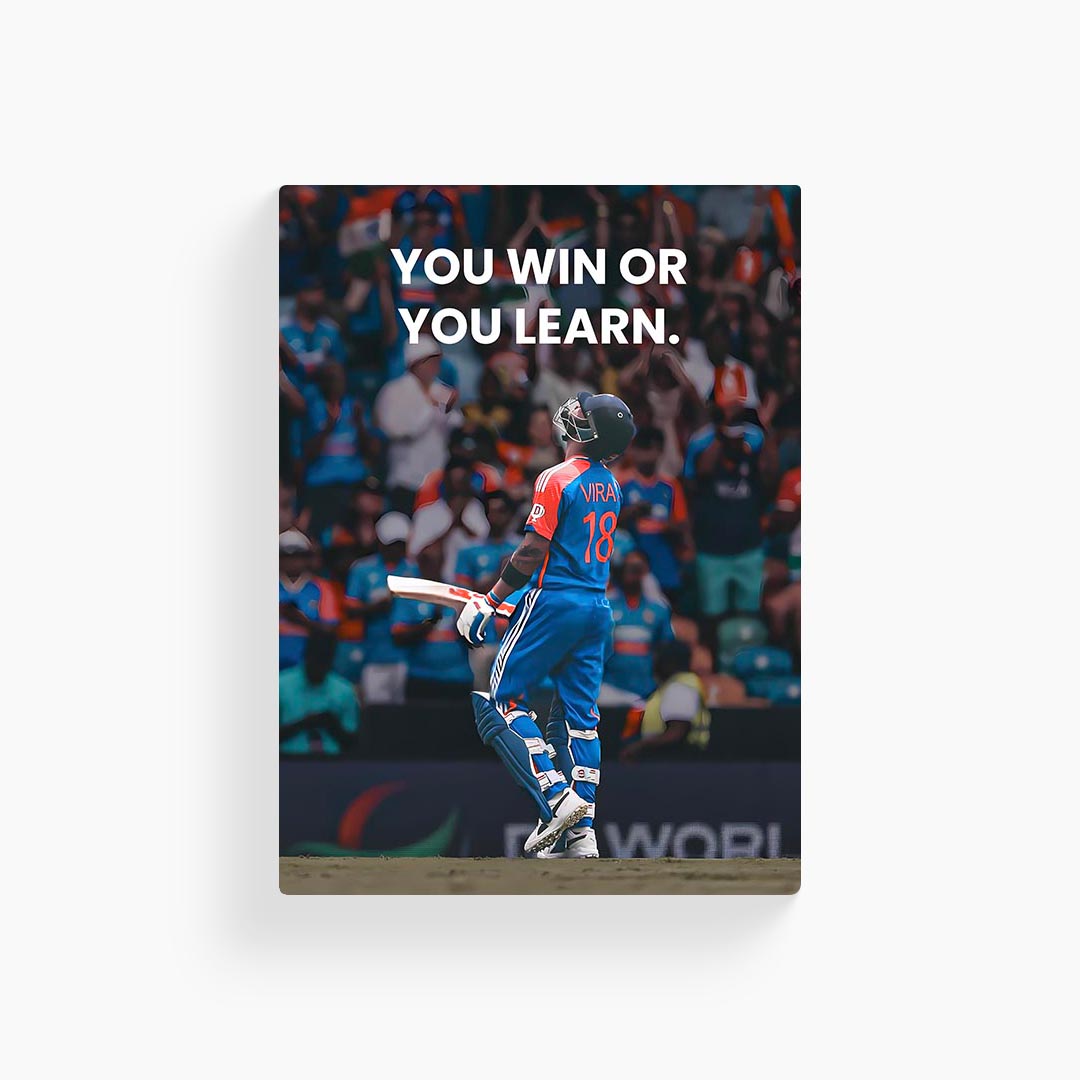 Virat Kohli Motivational Cricket Poster