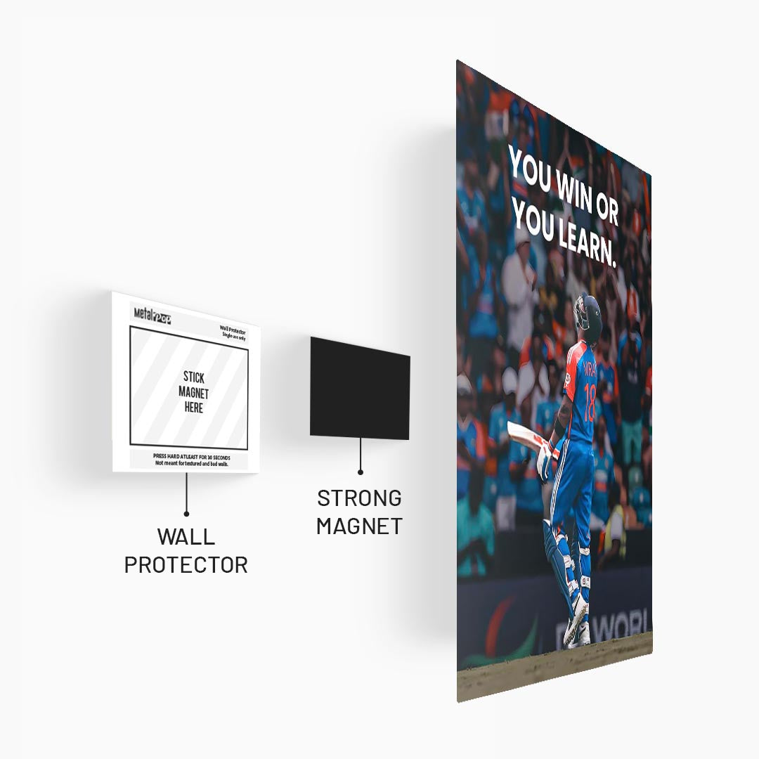 Virat Kohli Motivational Cricket Poster