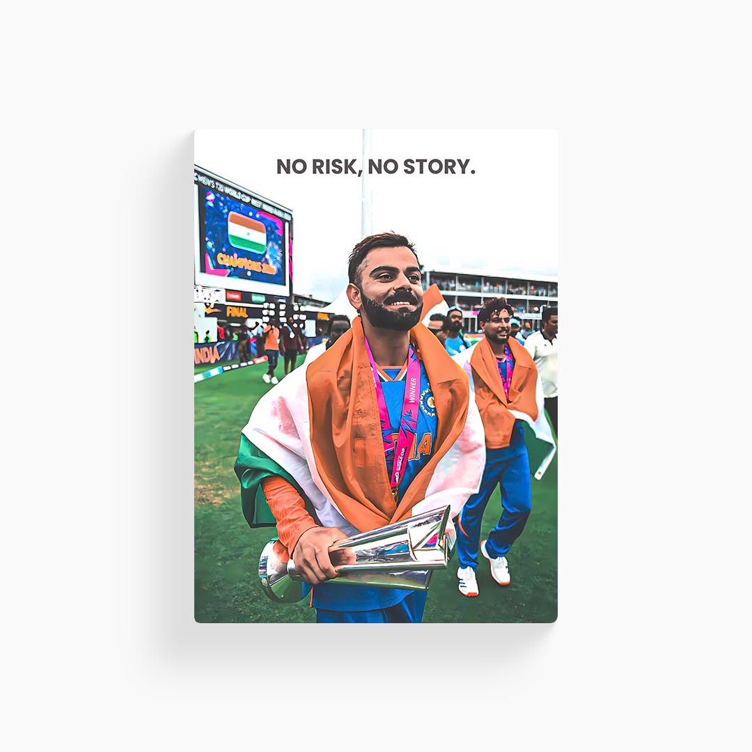 Virat Kohli Motivational Cricket Poster