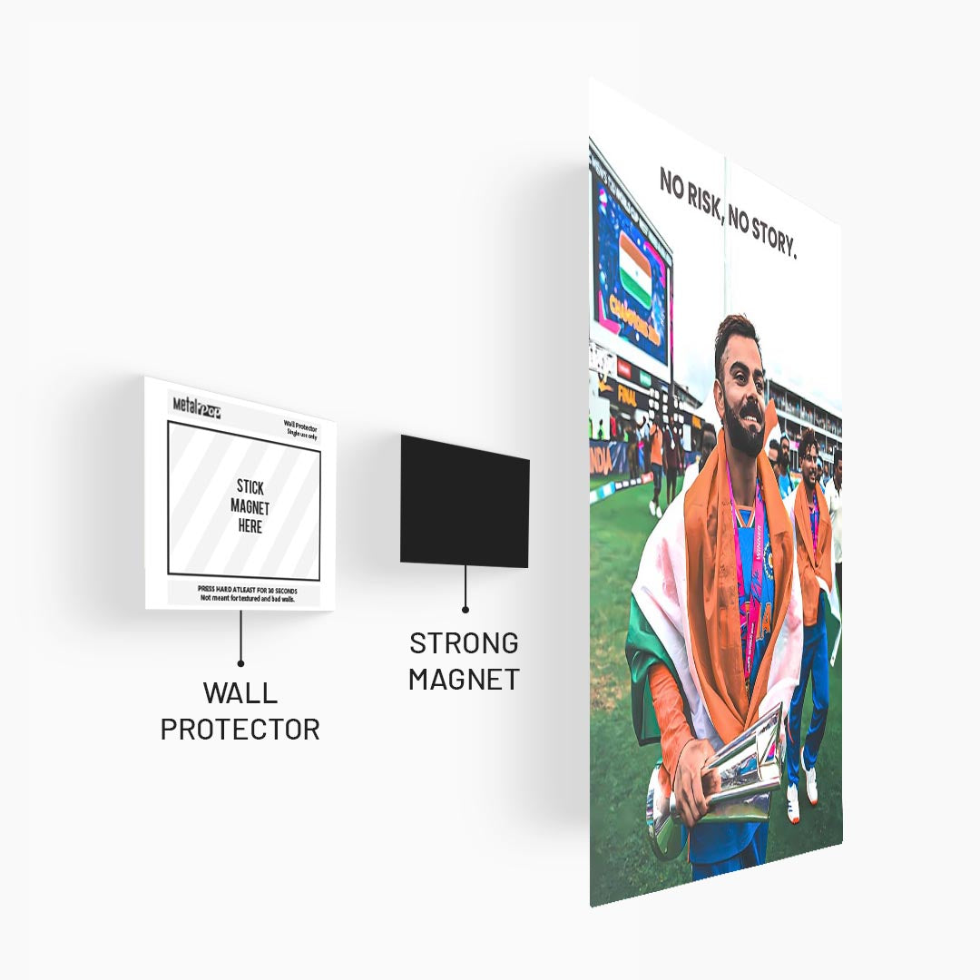 Virat Kohli Motivational Cricket Poster