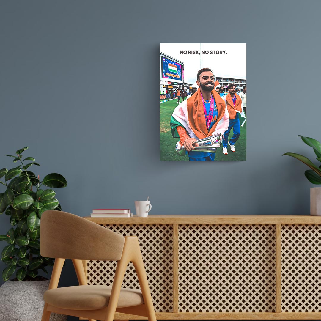 Virat Kohli Motivational Cricket Poster