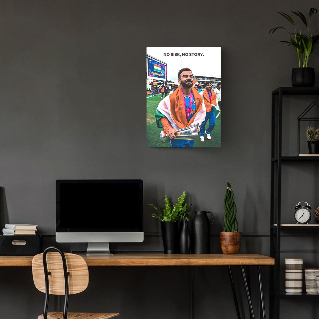 Virat Kohli Motivational Cricket Poster