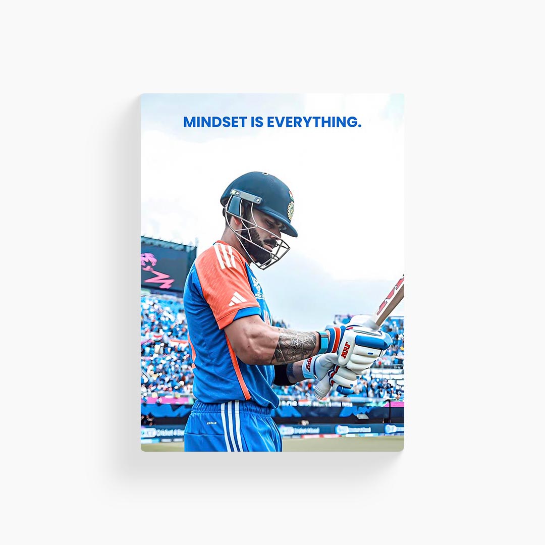 Virat Kohli Motivational Cricket Poster