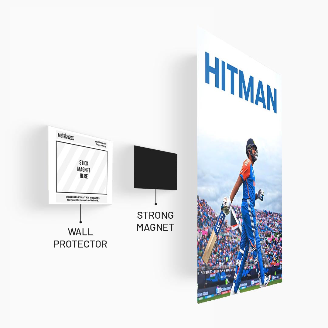 Hitman - Rohit Sharma Cricket Poster