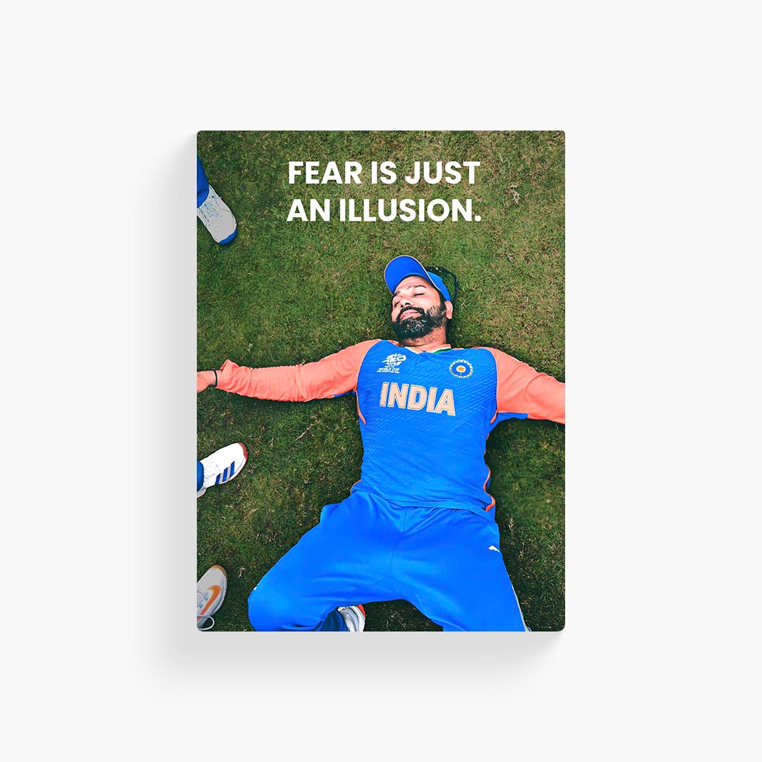 Rohit Sharma Motivational Cricket Poster