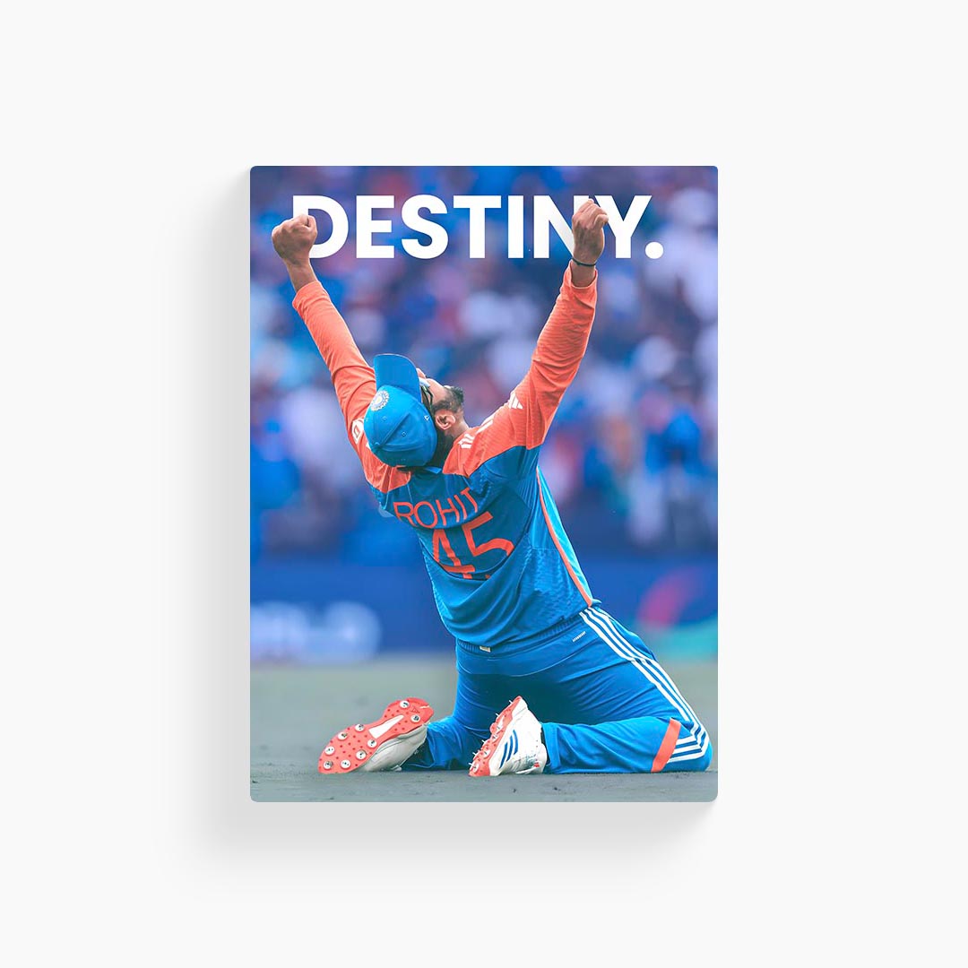 Rohit Sharma Motivational Cricket Poster