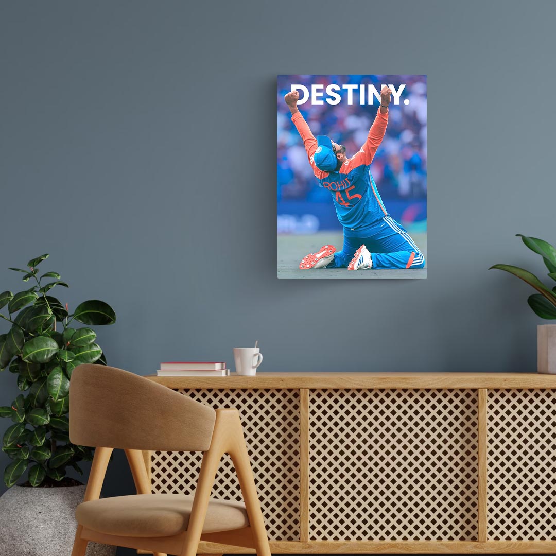 Rohit Sharma Motivational Cricket Poster
