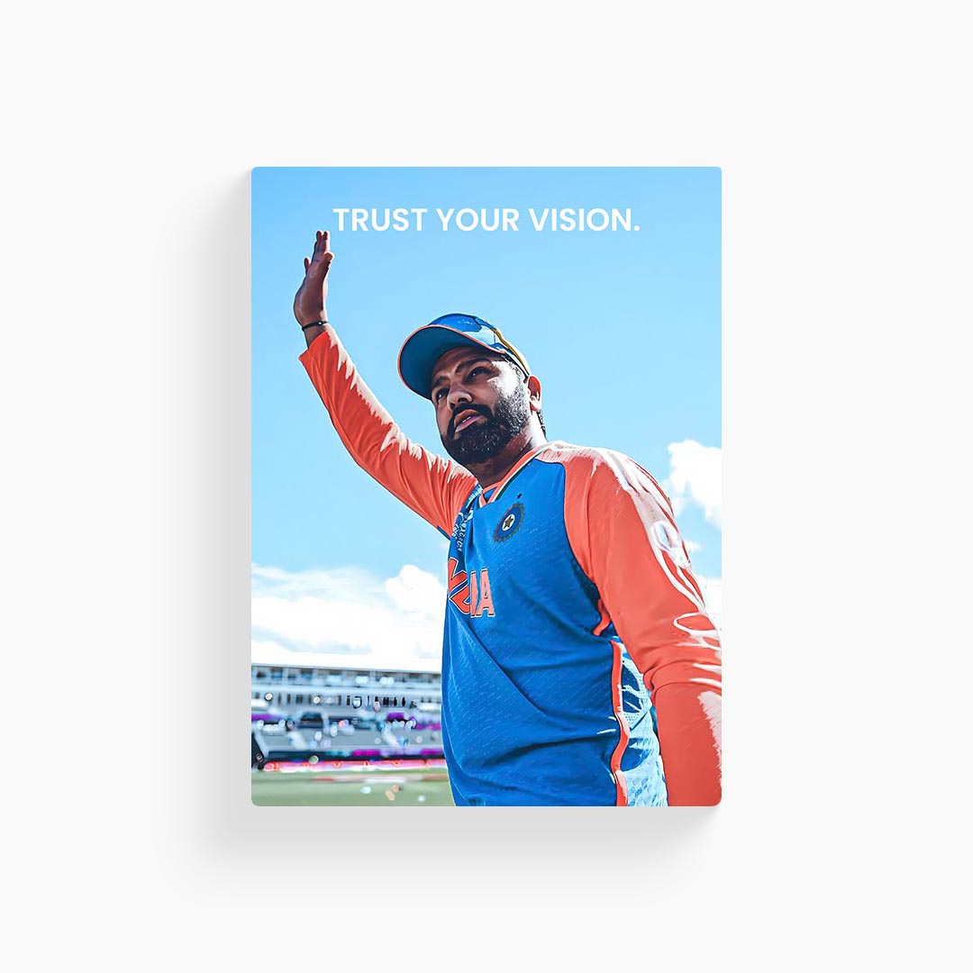 Rohit Sharma Motivational Cricket Poster