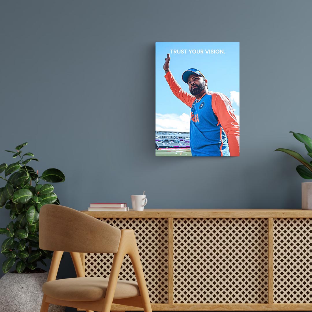 Rohit Sharma Motivational Cricket Poster
