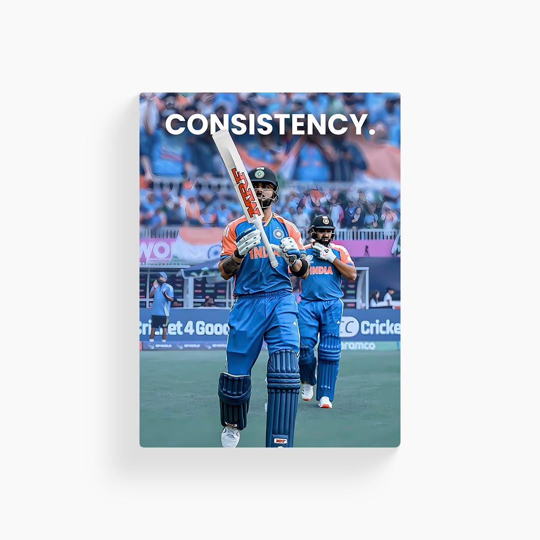 Rohit & Virat Kohli Motivational Cricket Poster