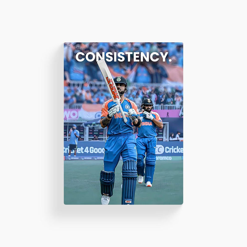 Rohit & Virat Kohli Motivational Cricket Poster