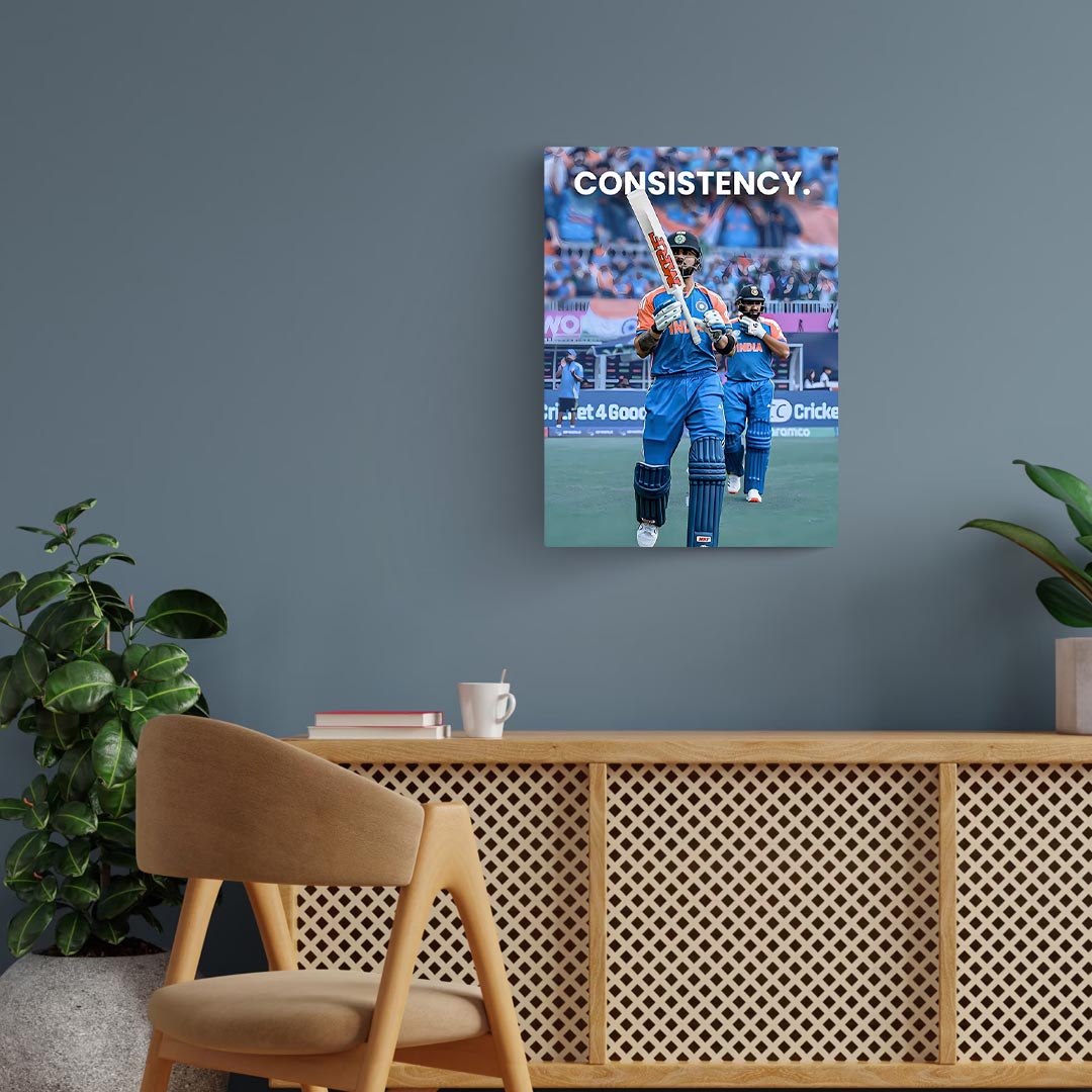 Rohit & Virat Kohli Motivational Cricket Poster