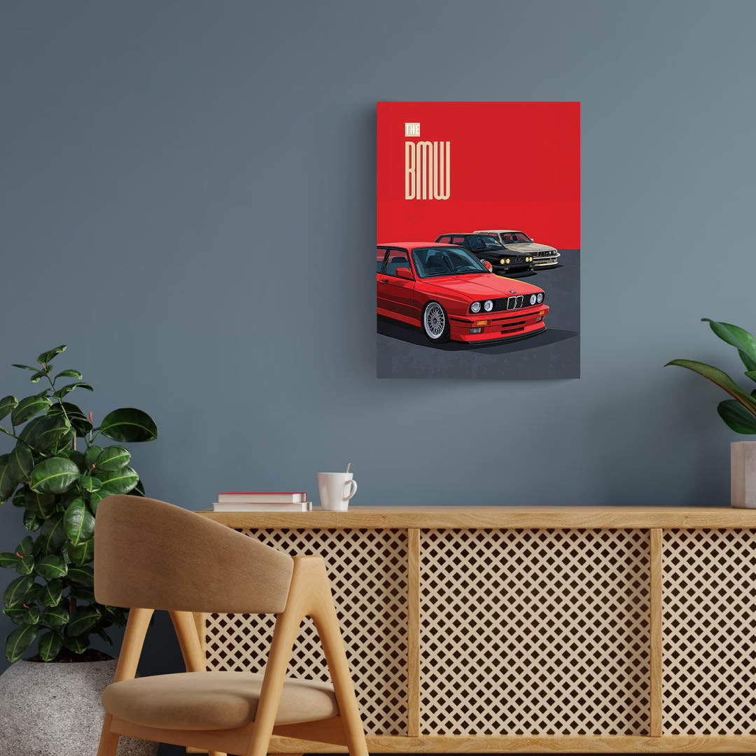 BMW M3 E30 Metal Poster