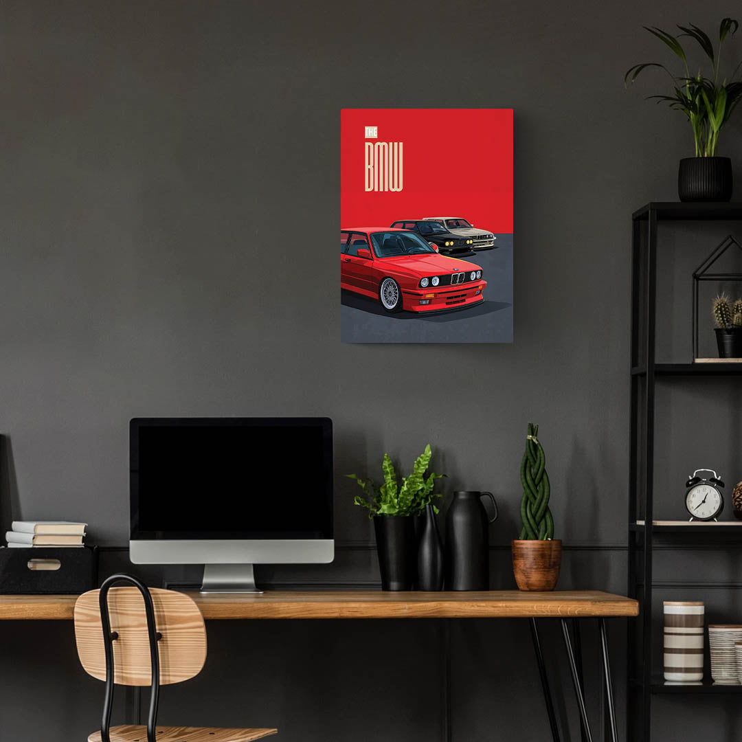 BMW M3 E30 Metal Poster