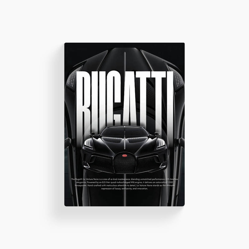 Bugatti La Voiture Noire Metal Poster