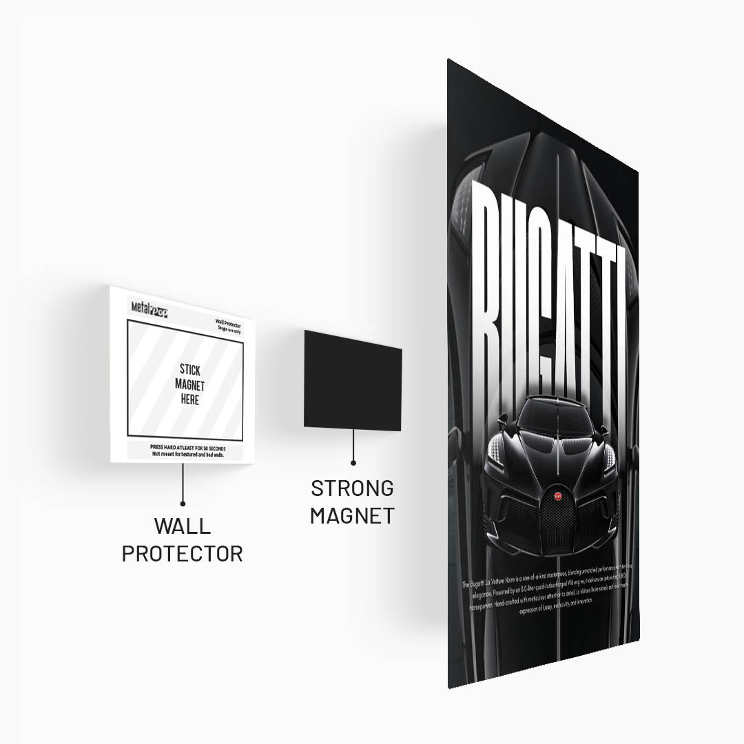 Bugatti La Voiture Noire Metal Poster