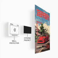 Ferrari F40 - Come Close Metal Poster