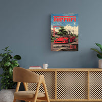Ferrari F40 - Come Close Metal Poster