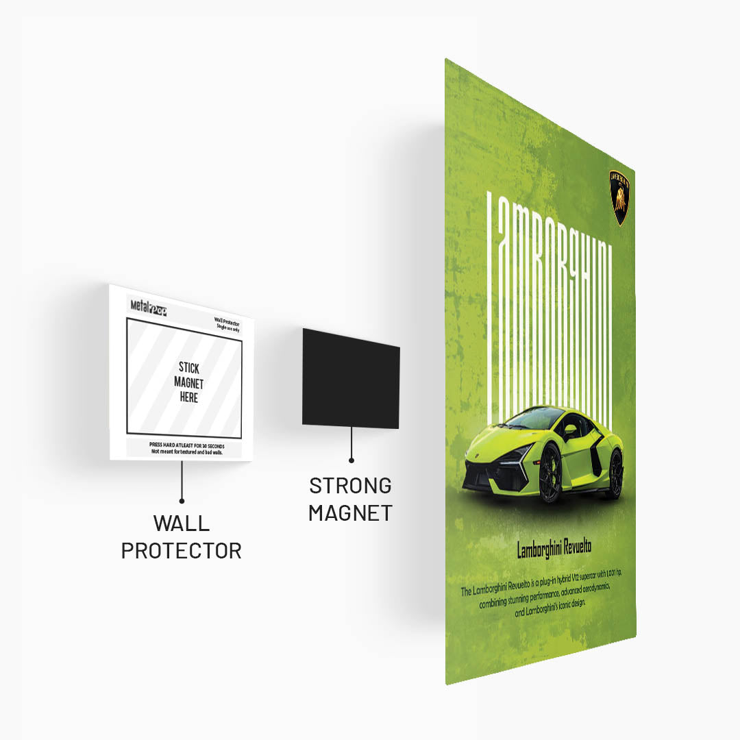 Lamborghini Revuelto Metal Poster