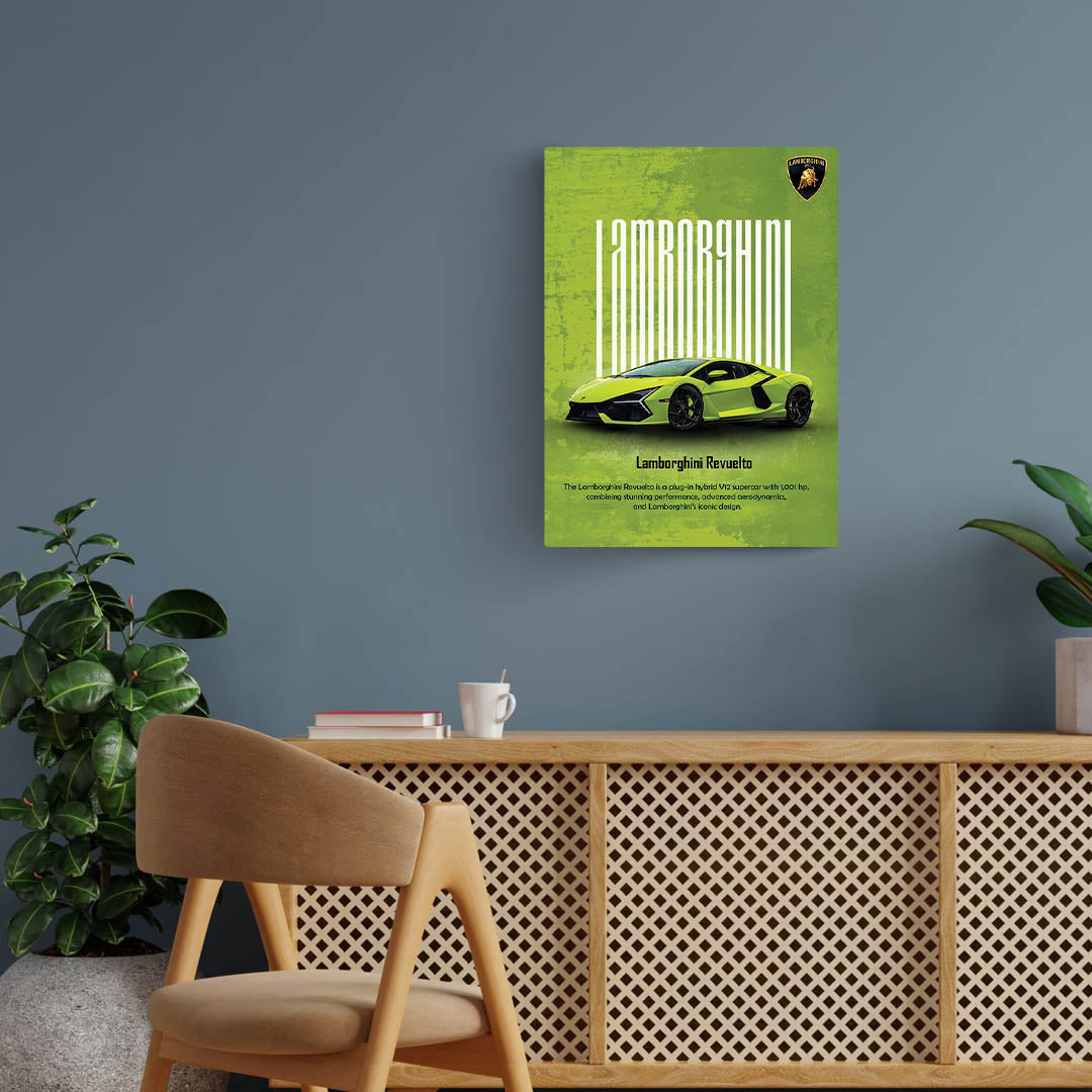 Lamborghini Revuelto Metal Poster