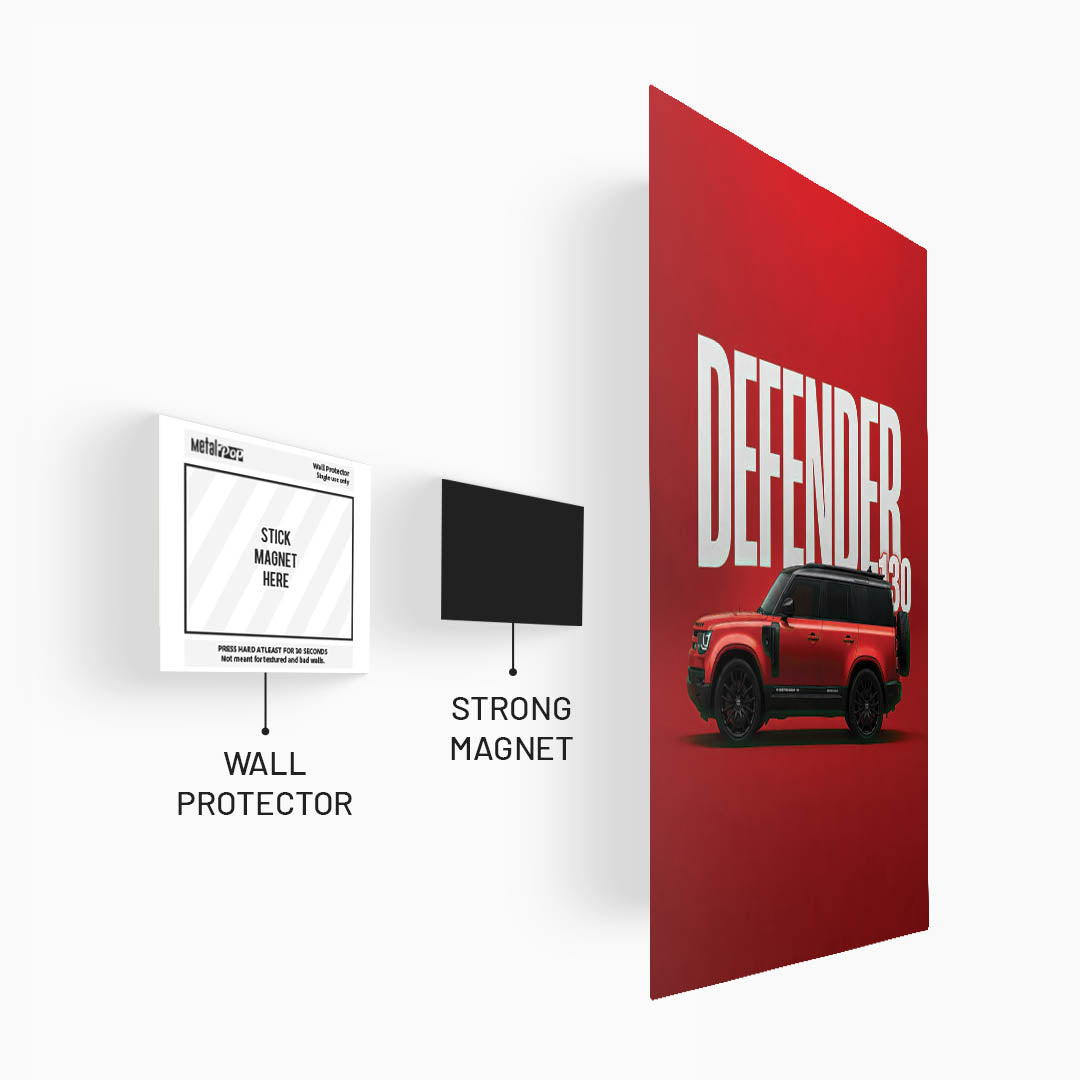 Land Rover Defender 130 Metal Poster