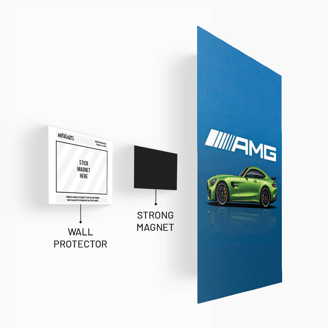 Mercedes-AMG GT R Metal Poster