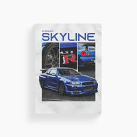 Nissan Skyline GT-R Metal Poster