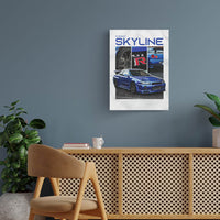 Nissan Skyline GT-R Metal Poster