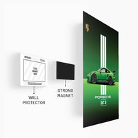 Porsche 911 GT3 (Green) Metal Poster