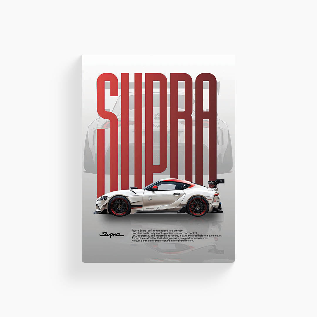 Toyota Supra Metal Poster