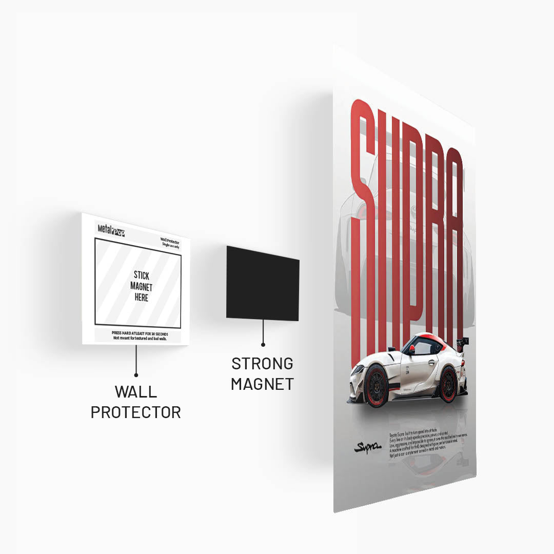 Toyota Supra Metal Poster