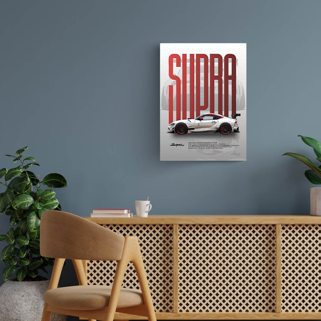 Toyota Supra Metal Poster