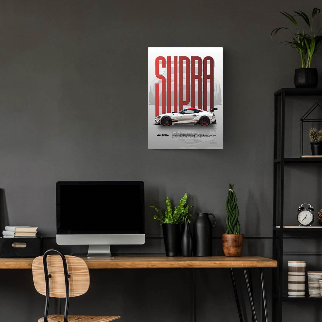Toyota Supra Metal Poster