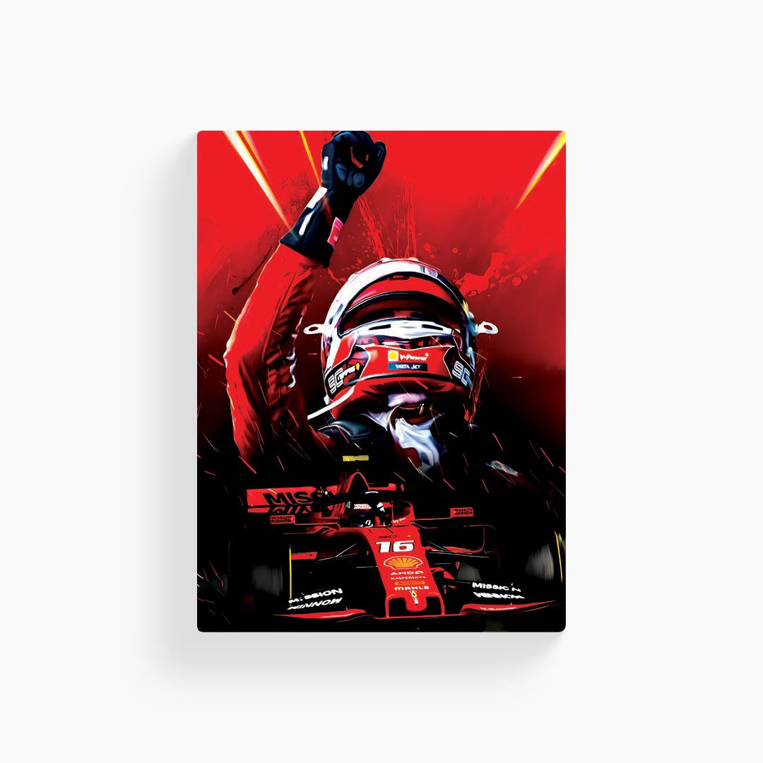Charles Leclerc F1 Poster