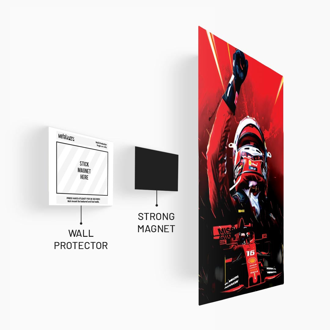 Charles Leclerc F1 Poster