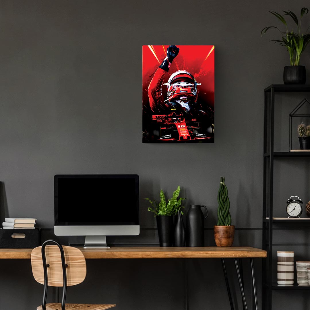 Charles Leclerc F1 Poster