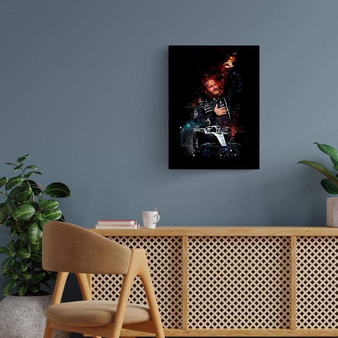 Lewis Hamilton F1 Poster