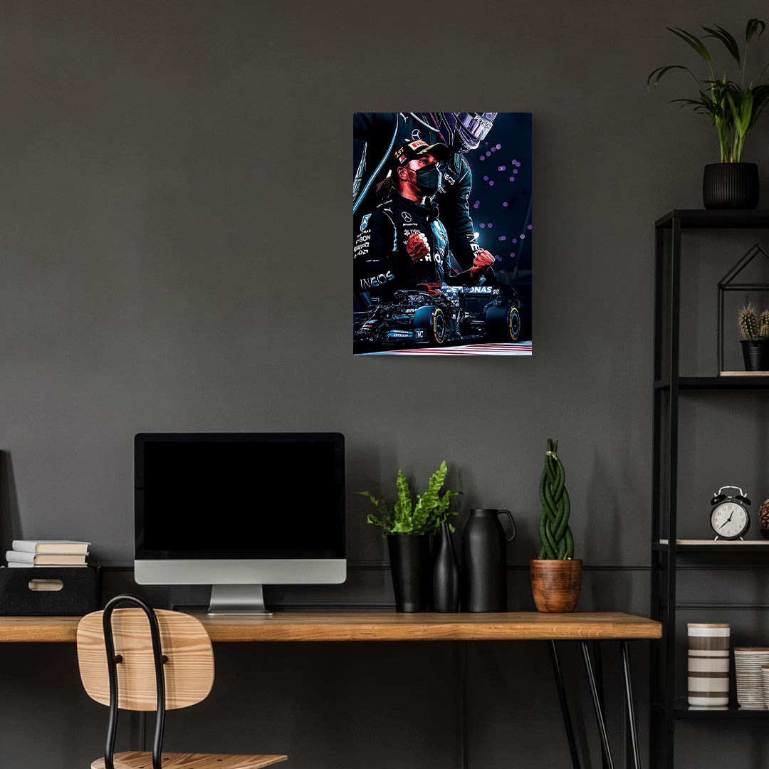 Lewis Hamilton F1 Poster