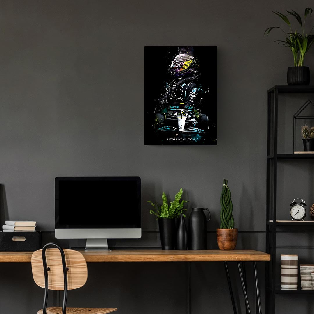 Lewis Hamilton F1 Poster