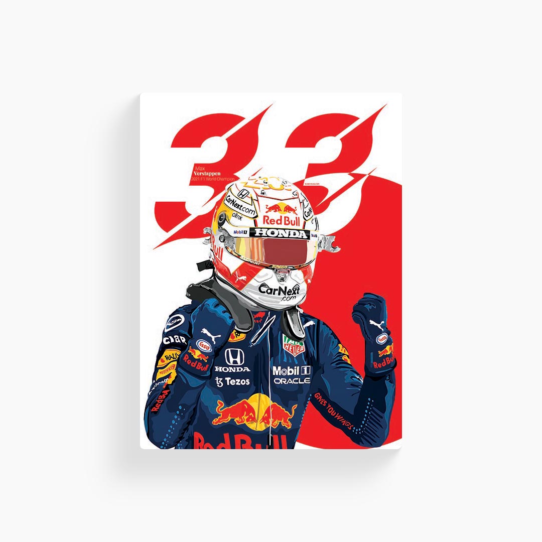 Max Verstappen Red Bull F1 Poster